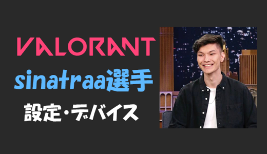 【VALORANT】sinatraa(シナトラ)選手の設定・感度・年齢等