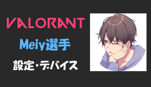 【VALORANT】Meiy(メイ)選手の設定・感度・年齢等